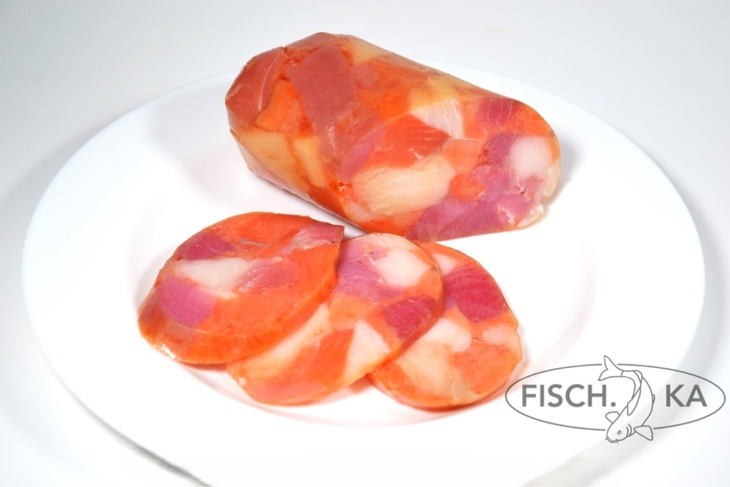 [OB265] Рулет из кусков рыбьего мяса (Лосось, Тунец, Бутерфиш) 9 шт в уп 4,5 кг в уп